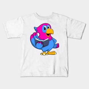 Parrot with Book Kids T-Shirt